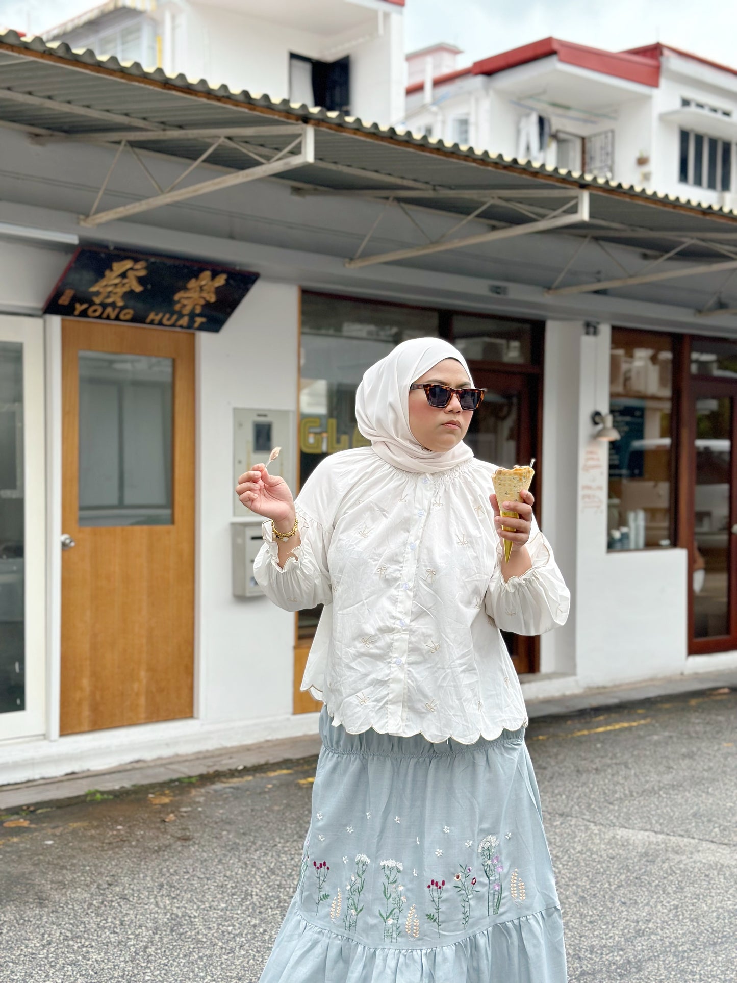 Poplin Ribbon Top