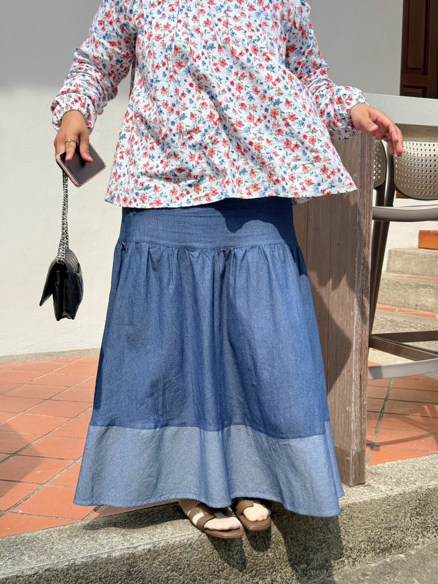 Lilou Denim Skirt