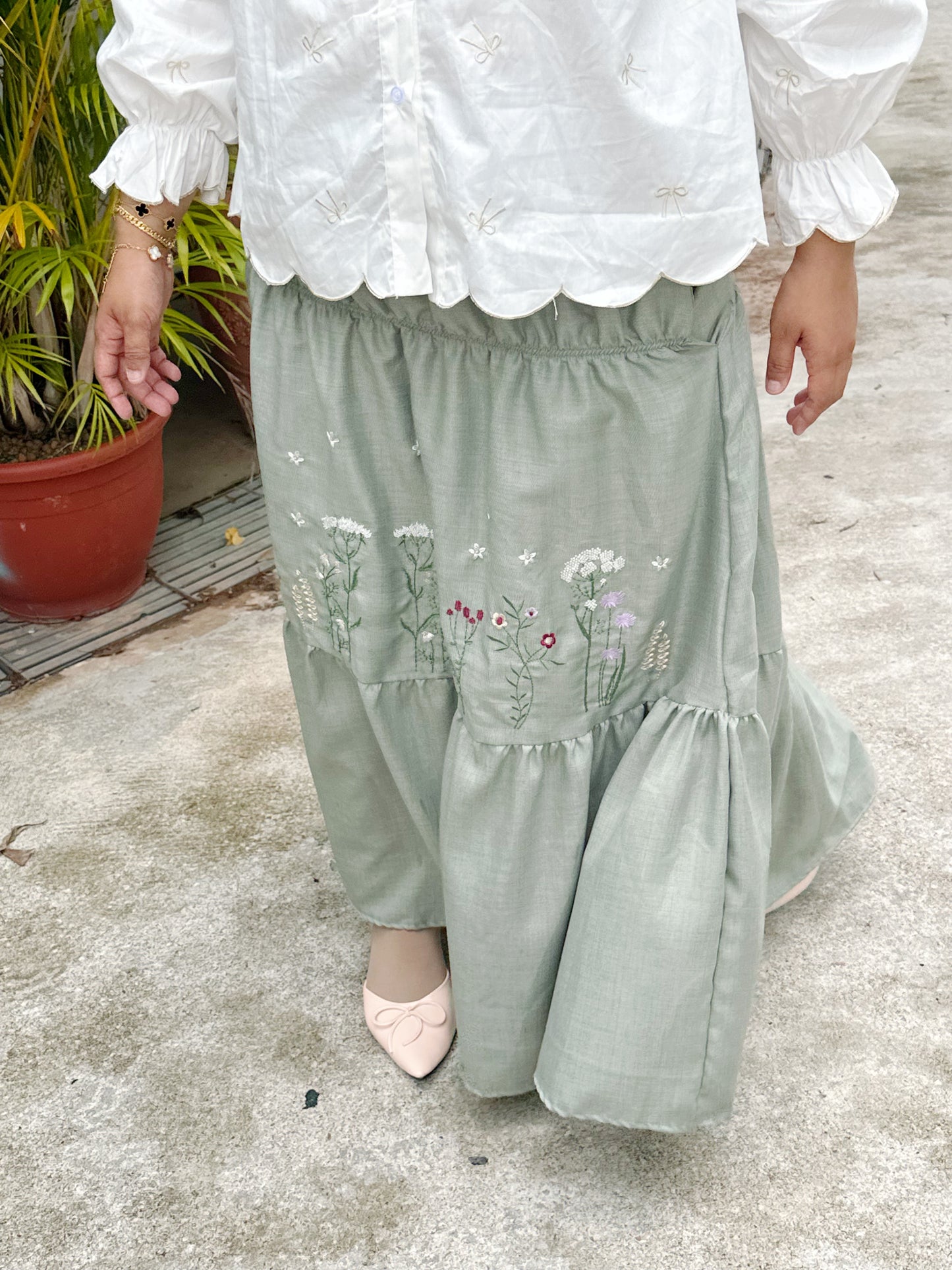 Poplin Ribbon Top
