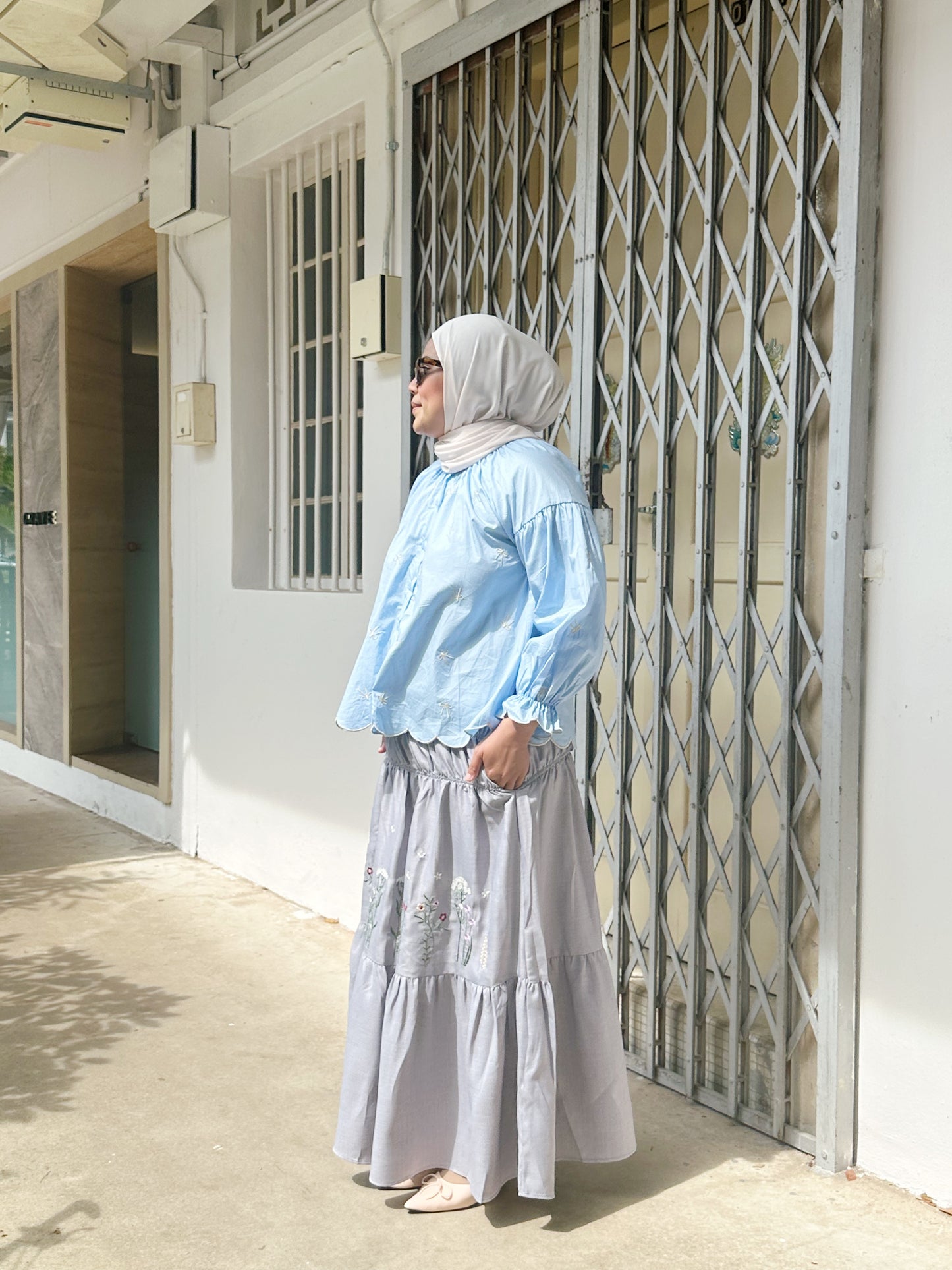 Poplin Ribbon Top
