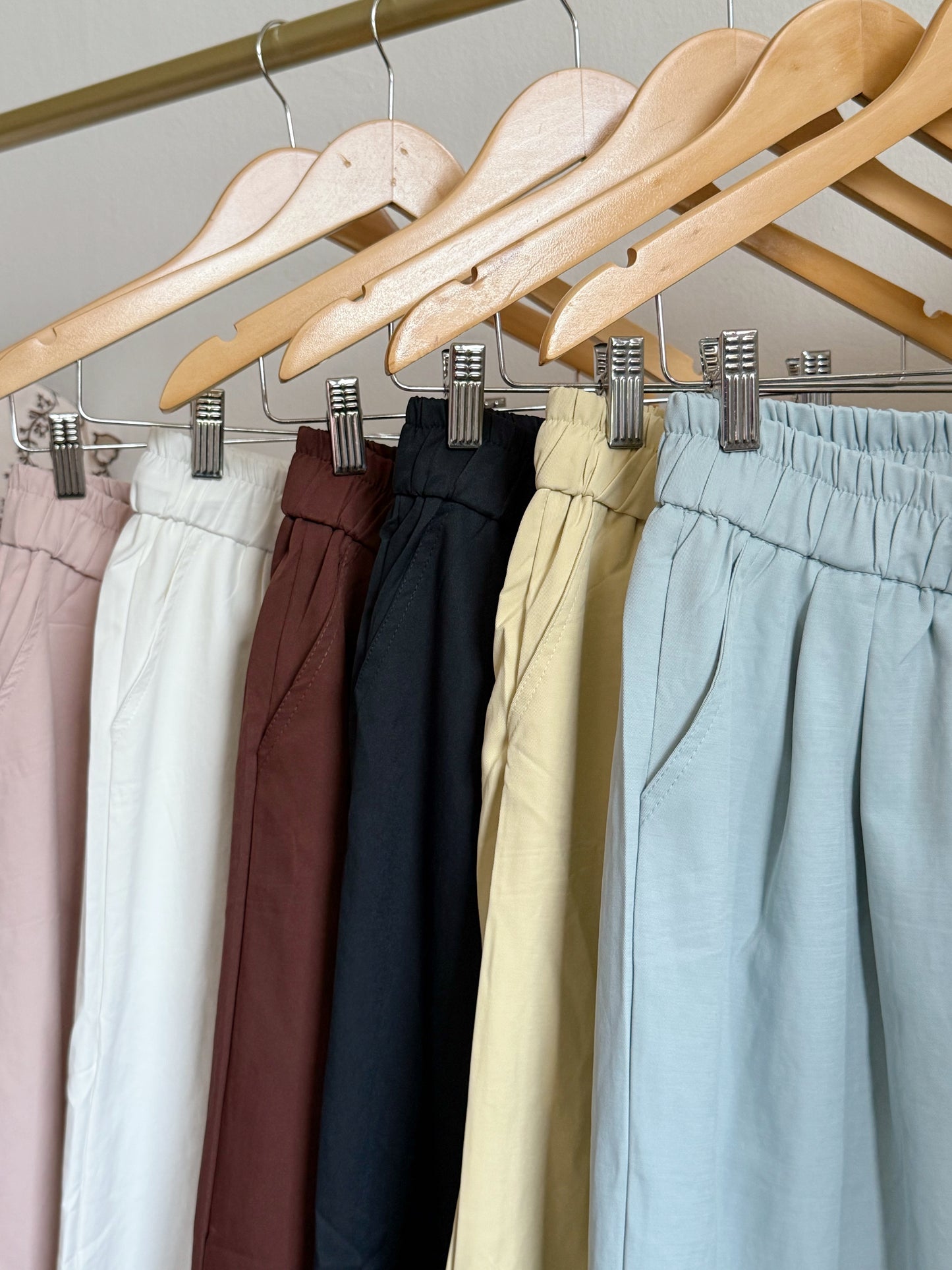 Lace Hem Boyfriend Pants