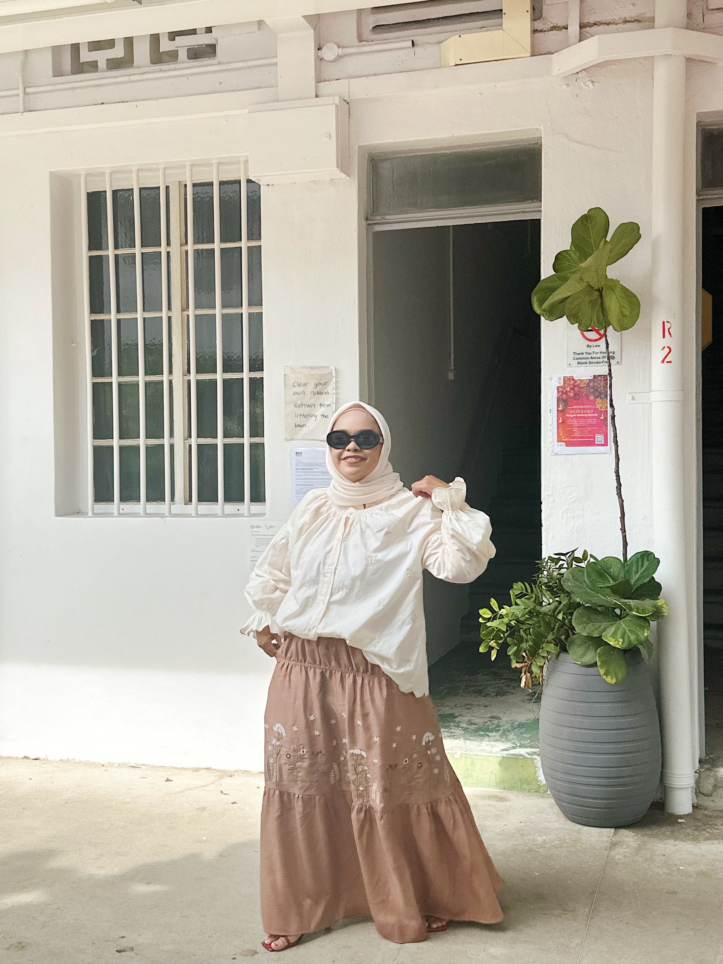 Poplin Ribbon Top